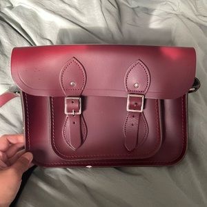 Oxblood Cambridge satchel about 11inch satchel